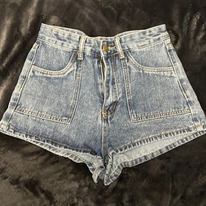 SHEIN high wasted denim shorts